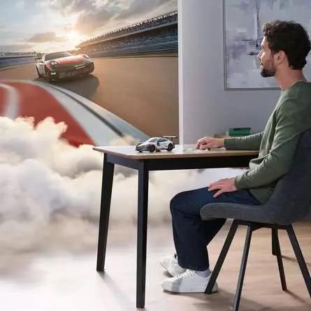 Productafbeelding Ravensburger 3D Puzzle 108 Teile - Iconics: Porsche 911 GT3 Cup (108 onderdelen)