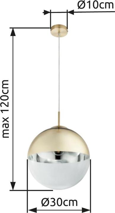 Image du produit Globo Lampe à suspendre Varus (E27)