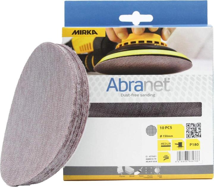 Produktbild Mirka ABRANET Ø:150mm Grip P180 10 pcs