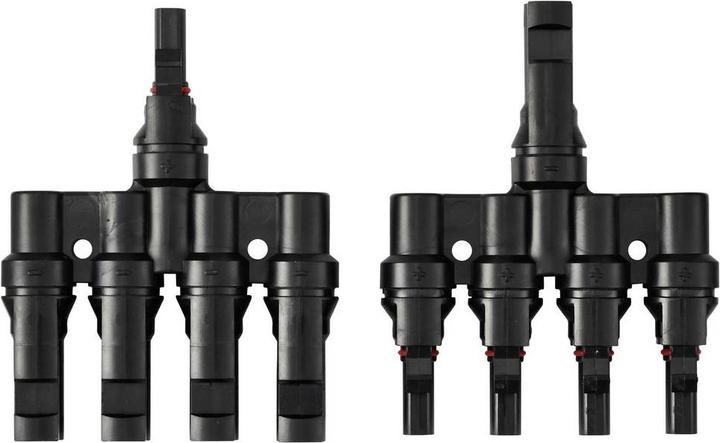 Actual product image Tru Components 4 fach PV-Abzweigverbinder-Set TC-13805800 Schwarz Inhalt: 2 St. (Solar connector)