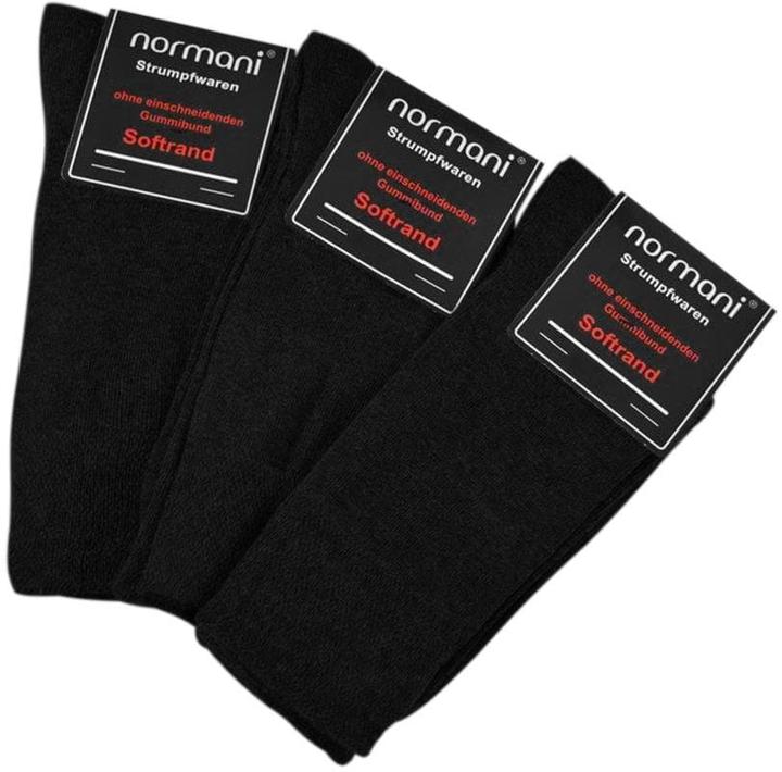 Immagine prodotto Normani 6 paia di calzini comfort con bordo morbido e suola in spugna (confezione da 6, 35 - 38)