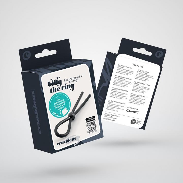 Productafbeelding Crushious Billy the Ring - Silicone Adjustable Cockring - Black
