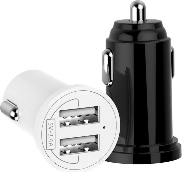 Productafbeelding Techly Mini-autolader 2 USB-A-poorten 1