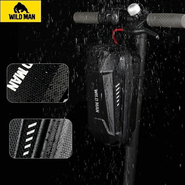 Productafbeelding Wildman Etui/uchwyt na hulajnogę ES8X Max sakwa na ramę czarna/zwart