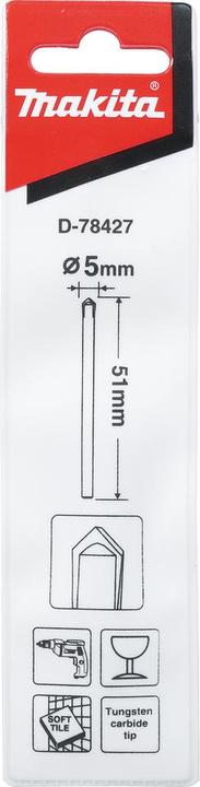 Actual product image Makita Glasbohrer 5x51 mm - D (5 millimetres)