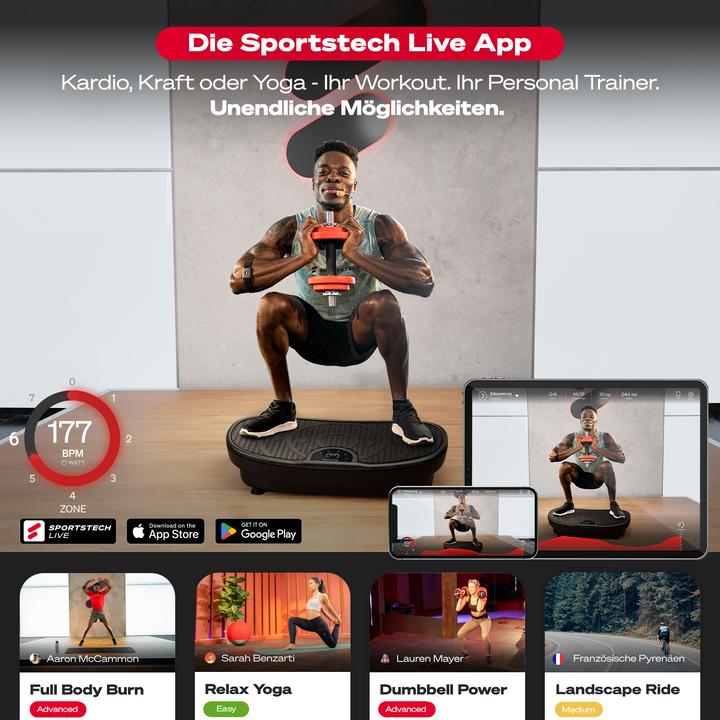 Image du produit Sportstech Vibrationsplatte VP250 Schwarz