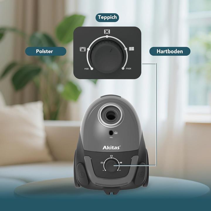 Produktbild Akitas C5 Bodenstaubsauger mit HEPA-Filter