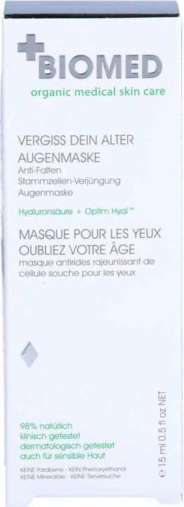 Produktbild Biomed Vergiss Dein Alter Augenmaske Creme (15 ml)