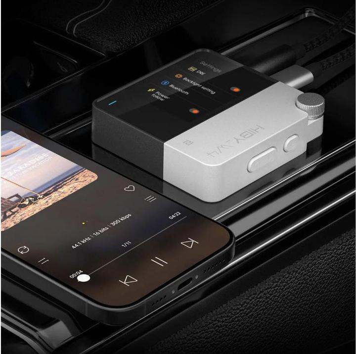 Produktbild HiBy W4 - Portabler HiFi Bluetooth Kopfhörerverstärker (Display, USB-DAC, aptX, Bluetooth)