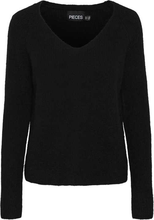 Pieces V-Ausschnitt Strickpullover
