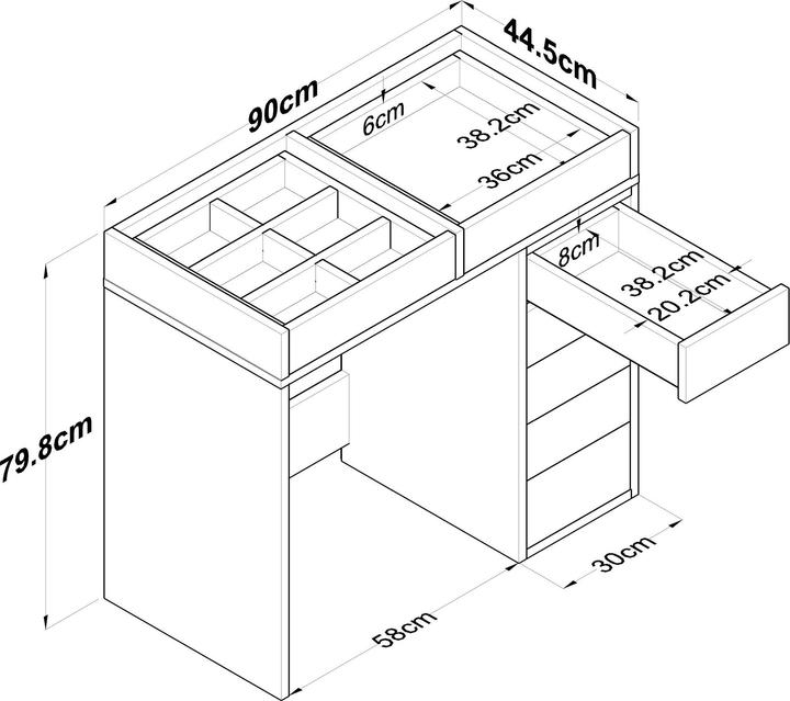 Image du produit Skye Decor Azrael (44.50 x 44.50 x 79.80 cm)