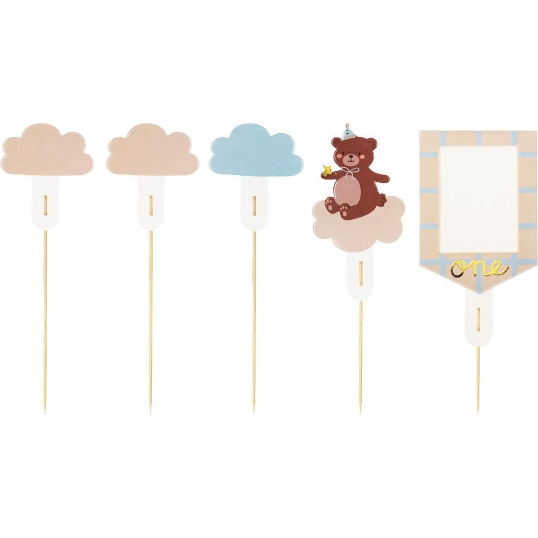 Partydeco Cake toppers - Ours (5 pz.)
