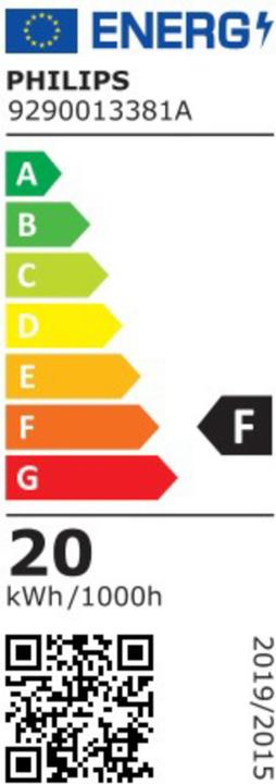 Label énergétique Philips blanc (G13, 2000 lm, 4x)