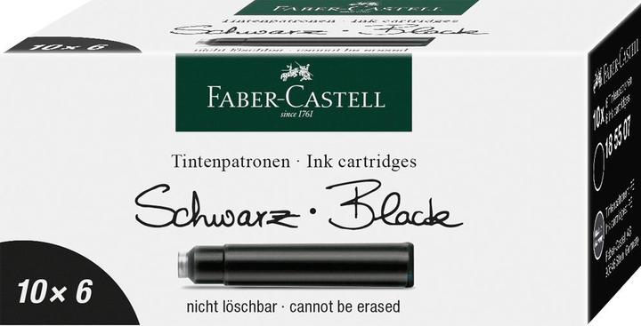 Actual product image Faber-Castell Standard ink cartridges (6 Piece, Black)