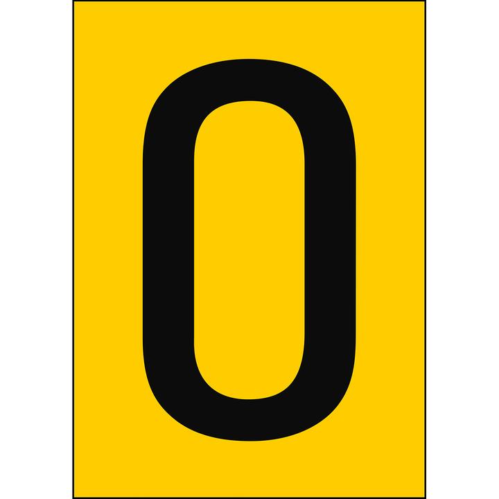 Actual product image Brady A4 labels with numbers and letters
