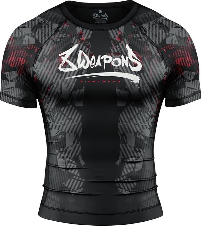 Produktbild 8Weapons 8 WEAPONS Rashguard, S/S, Hit 2.0, black-red, S (S)