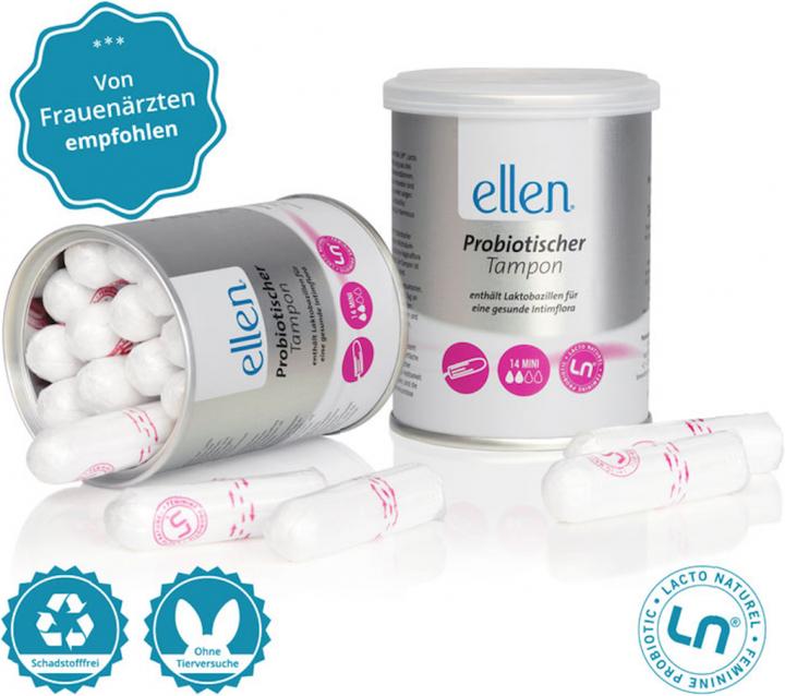 Immagine prodotto Ellen Tampone probiotico mini (14 x, Mini)