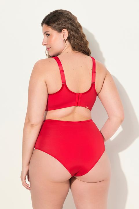 Actual product image Ulla Popken Lace Panel Underwire-Free Minimizer Bra (105 C)