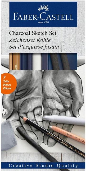 Produktbild Faber-Castell Zeichenset Kohle (7x)