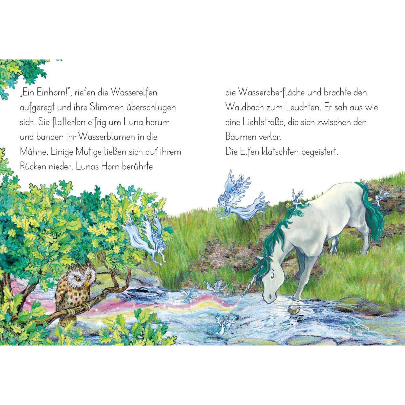 Thumbnail - LESEZUG/2. Klasse: Einhorn Luna. Die Suche nach dem Zauberkristall, Kinderbücher von Cornelia Seelmann, Claudia Skopal