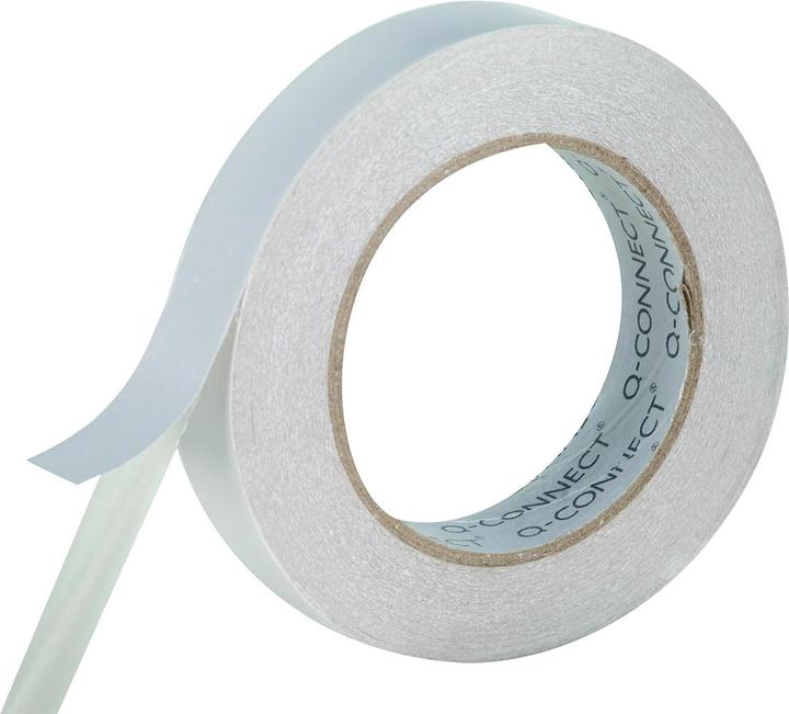 Actual product image Q-Connect Double-sided mounting tape, foam, 24 mm, 3 m, white (105 mm)