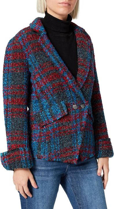 Actual product image Taifun Light blazer jacket with drawstring, roll-up sleeves, long sleeves, lined, solid (40)