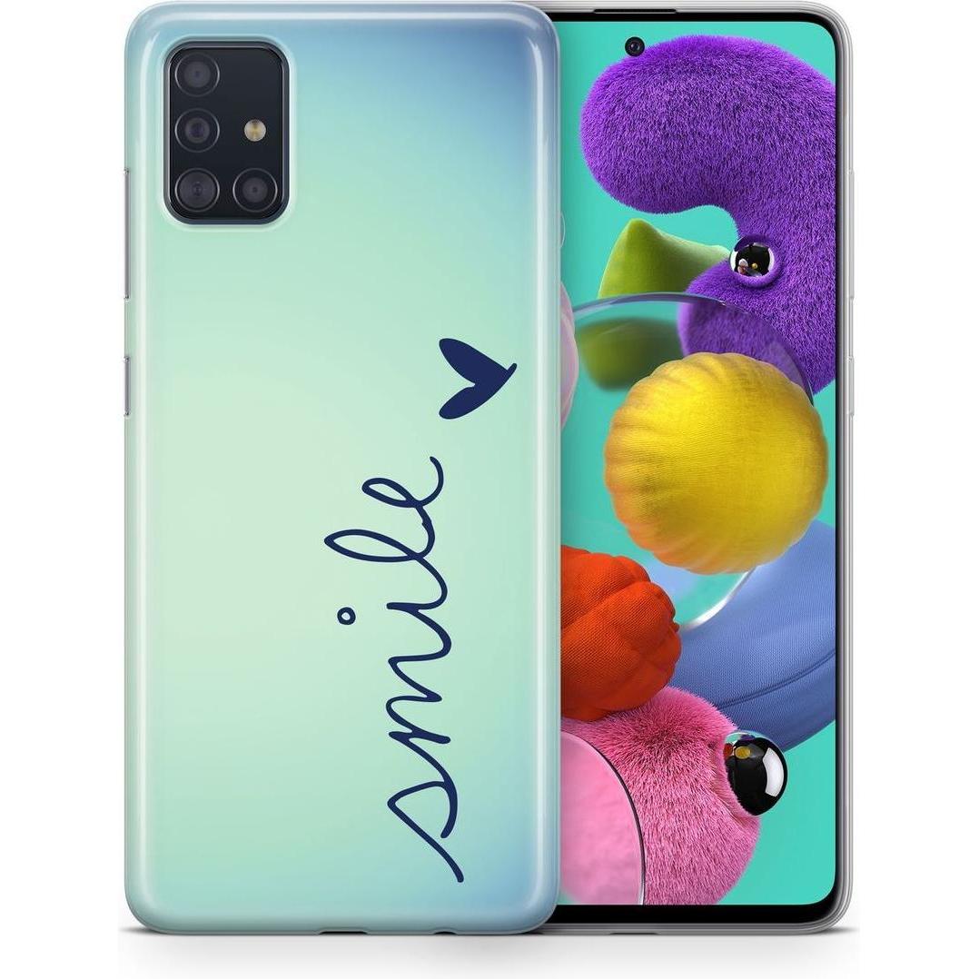 König Design Hülle Handy Schutz für Samsung Galaxy A51 Case Cover Tasche Bumper Etuis TPU Neu (Samsung Galaxy A51), Smar...