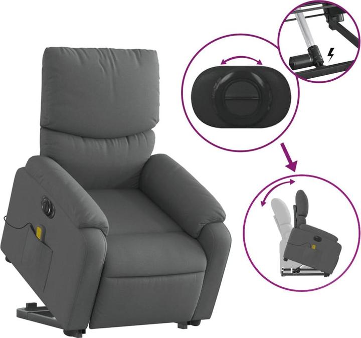 Image du produit vidaXL Massagesessel mit Aufstehhilfe