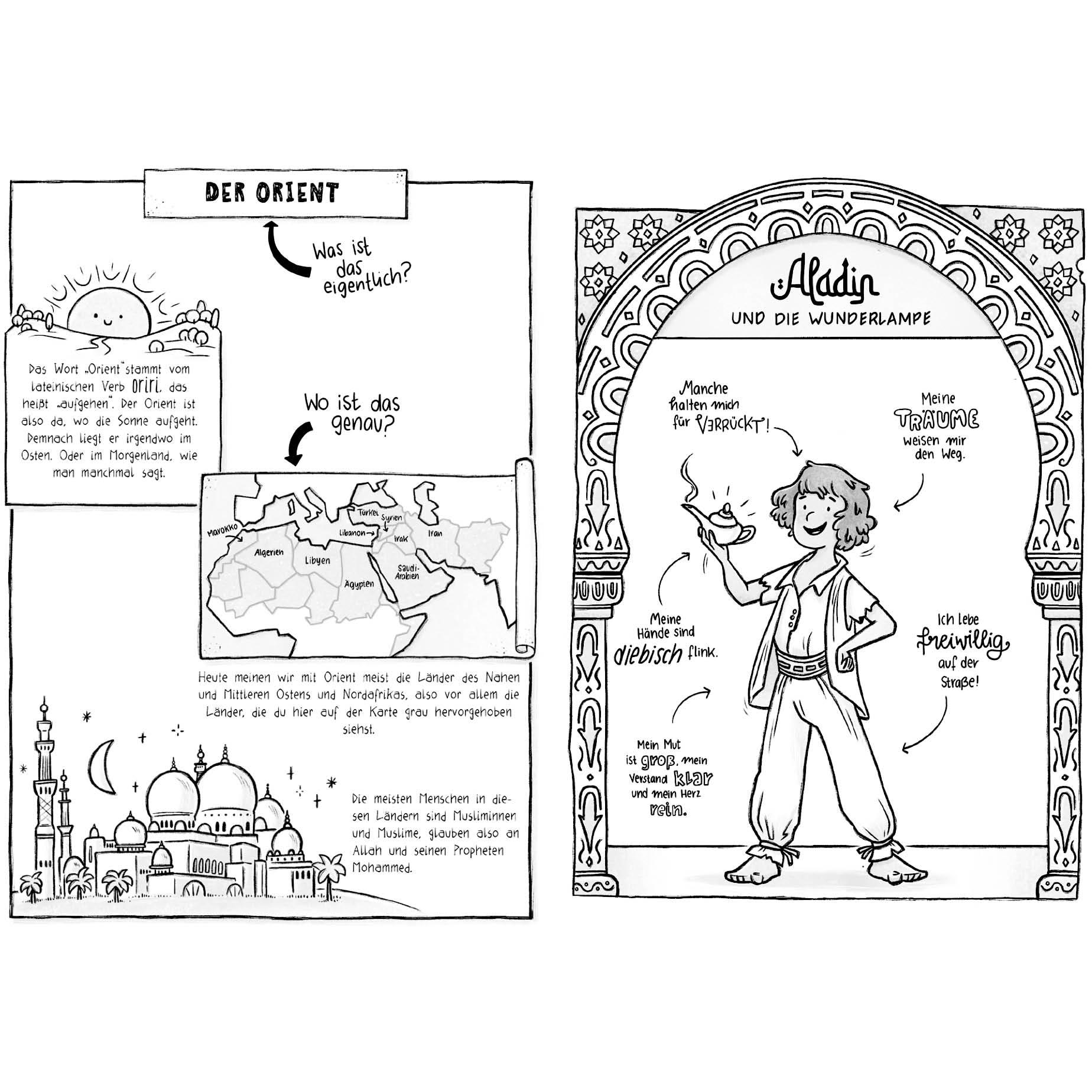 Thumbnail - Ich, Aladin, und die Helden aus 1001 Nacht, Kinderbücher von Frank Schwieger, Ramona Wultschner