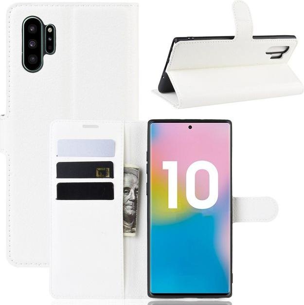 Actual product image MU Classic Litchi Leather Bookcover Series (Samsung Galaxy Note 10+ 5G, Samsung Galaxy Note 10+)