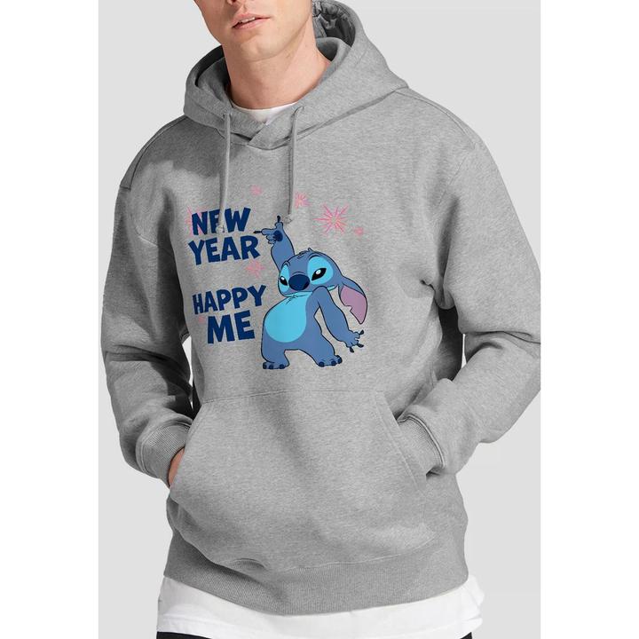 Immagine prodotto Lilo & Stitch New Year, Happy Me Felpa con Cappuccio Uomo (L)
