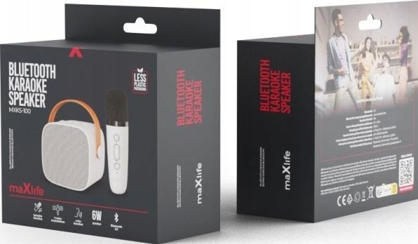 Image du produit Maxlife Enceinte karaoké Bluetooth MXKS-100 blanc (5 h)