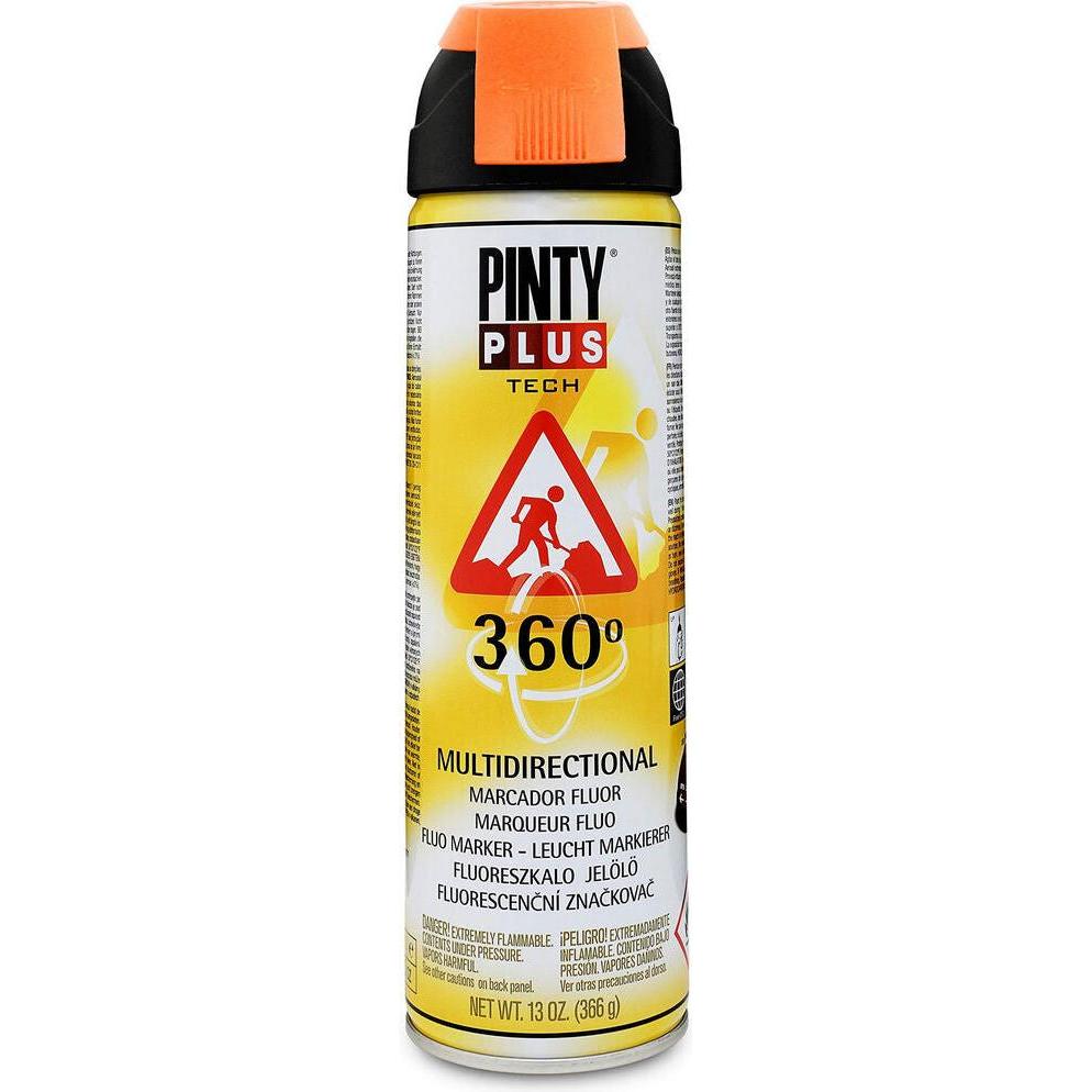 Pintyplus, Evidenziatori, Sprühfarbe Tech T143 360º Orange 500 Ml