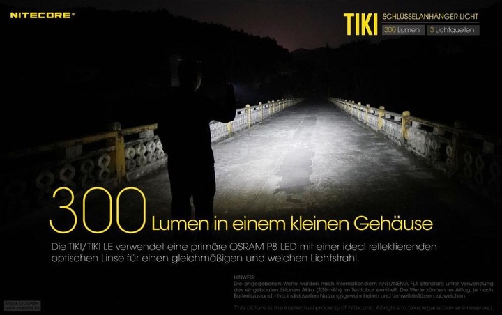Immagine prodotto Nitecore TIKI - 300 lumen (5.60 cm, 300 lm)