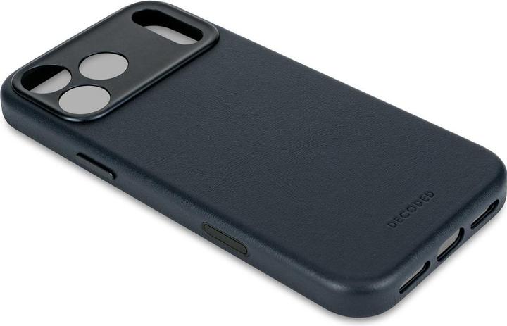 Productafbeelding Decoded Leather Backcover Apple iPhone 17 Pro Max Navy Shadow (Apple iPhone 17 Pro Max)