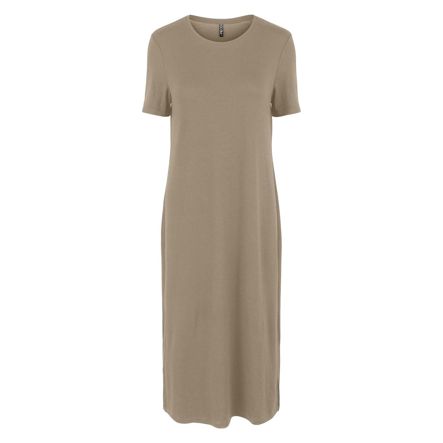 Pieces, Damen, Kleider, Pconika Midikleid, Silber, (Xl)