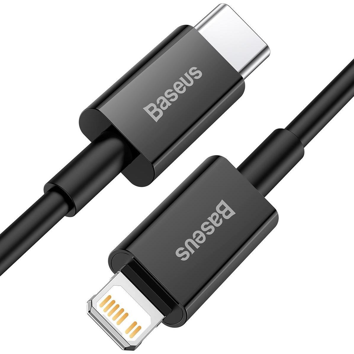 Thumbnail - Baseus Superior Series Cable USB-C to iP, 20W, PD, 2m (black) (2 m, USB 2.0), USB Kabel