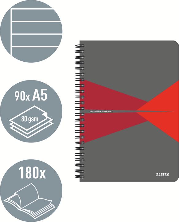 Actual product image Leitz Notebook Office PP (A5, Lined, Soft cover)