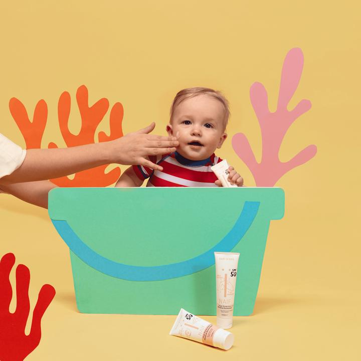 Actual product image Naïf Sunscreen (Suntan cream, SPF 50, 100 ml, 133 g)