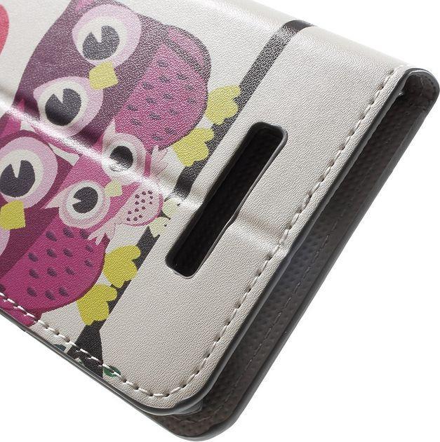 Produktbild MU Style Leder Case mit Eulen (Asus Zenfone 3 Max)