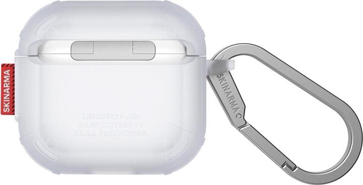 Actual product image Skinarma Case Mecha CE for AirPods 4 frost (Headphone sleeve)