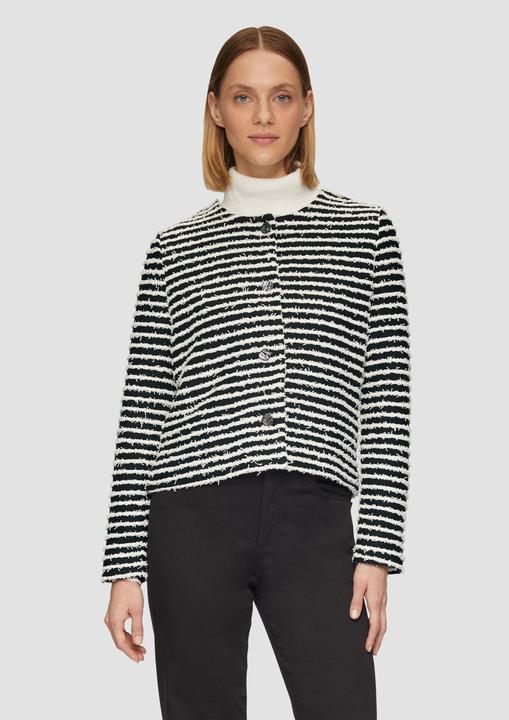 Produktbild s.Oliver Indoor-Jacke Jacke mit Musterstruktur (40)
