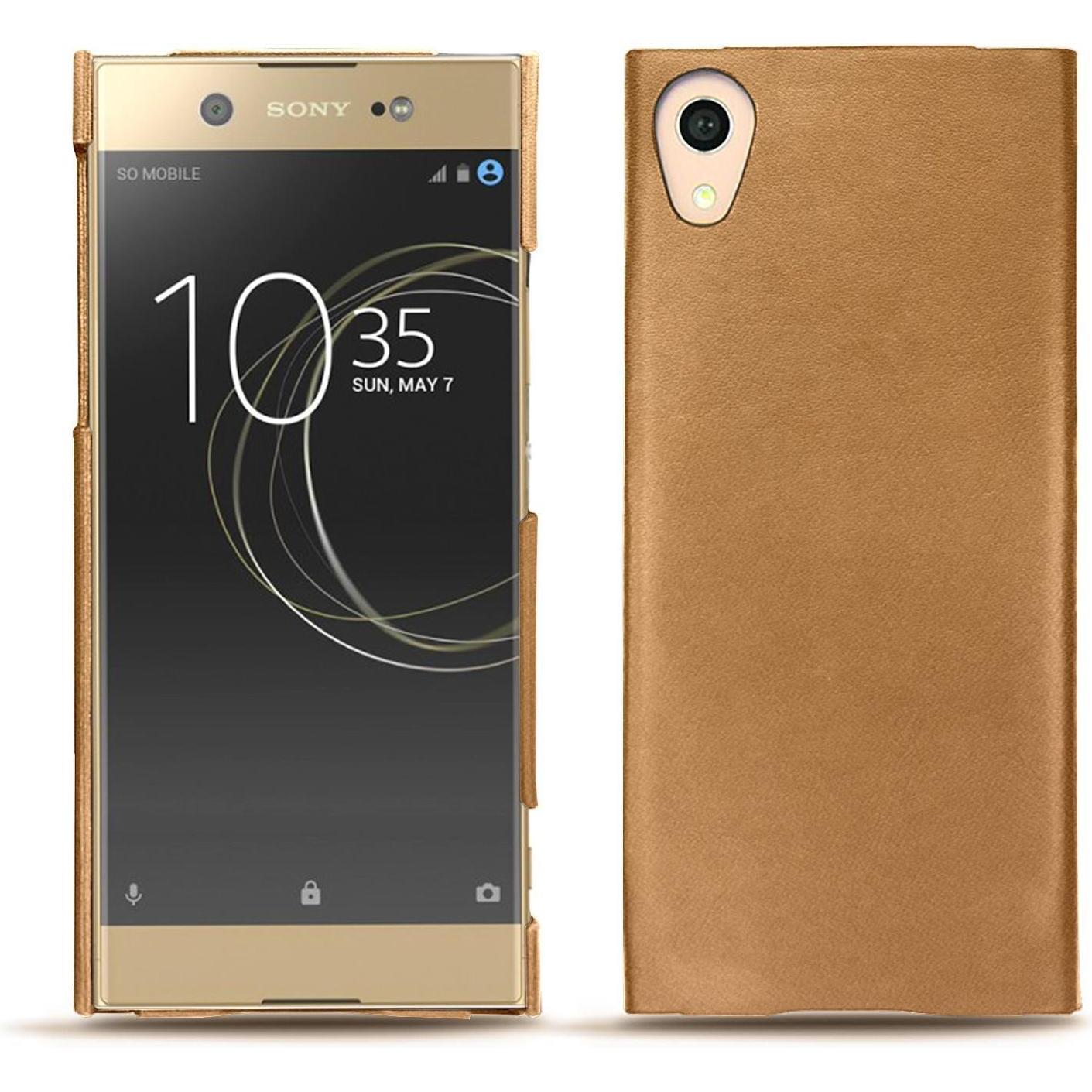 Noreve Lederschutzhülle (Sony Xperia XA1 Ultra), Smartphone Hülle, Braun