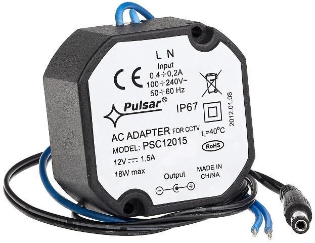 Produktbild Pulsar PSC12015 - Stromversorgung - Indoor - Schwarz - IP67 - CE - 18 W