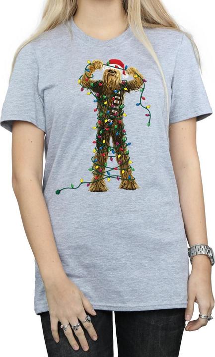 Image du produit Star Wars - T-shirt CHEWBACCA CHRISTMAS LIGHTS - Femme (M)
