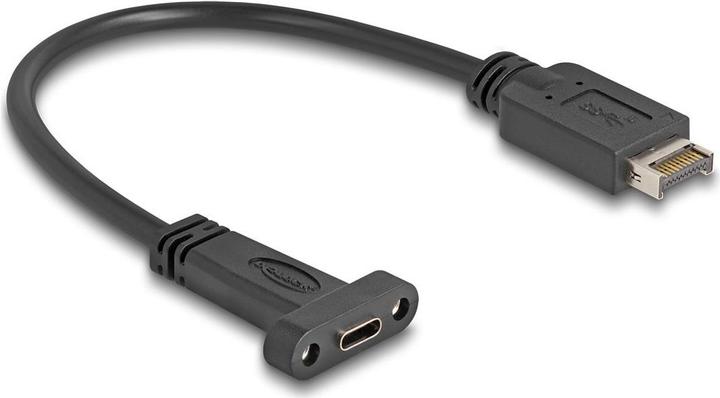 Produktbild Delock USB 10 Gbps Kabel USB Typ-E Key A 20 Pin Stecker zu U (0.25 m, USB 3.2 Gen 2)