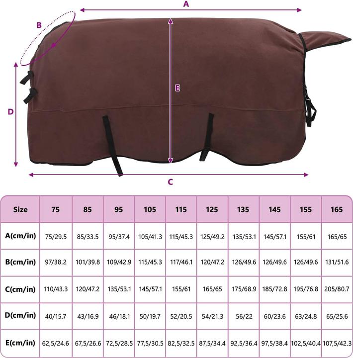 Produktbild vidaXL Polyester-Decke (155 cm)