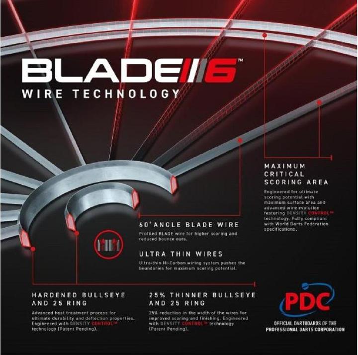 Immagine prodotto Winmau Pannello per freccette Blade 6 Triple Core Carbon