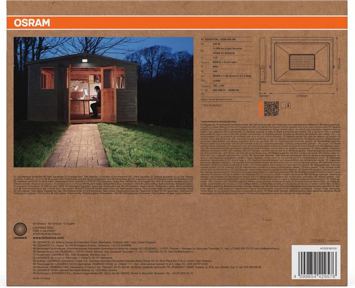 Actual product image Osram Floodlight Essential 100W 4000K 4099854429576 LED-Aussenstrahler 100.00 W (10000 lm, IP65)