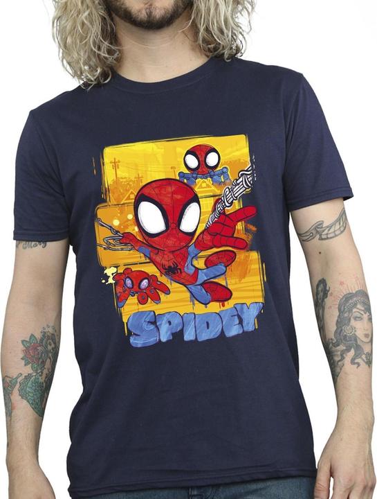 Immagine prodotto Spidey And His Amazing Friends Flying Maglietta Uomo (XL)